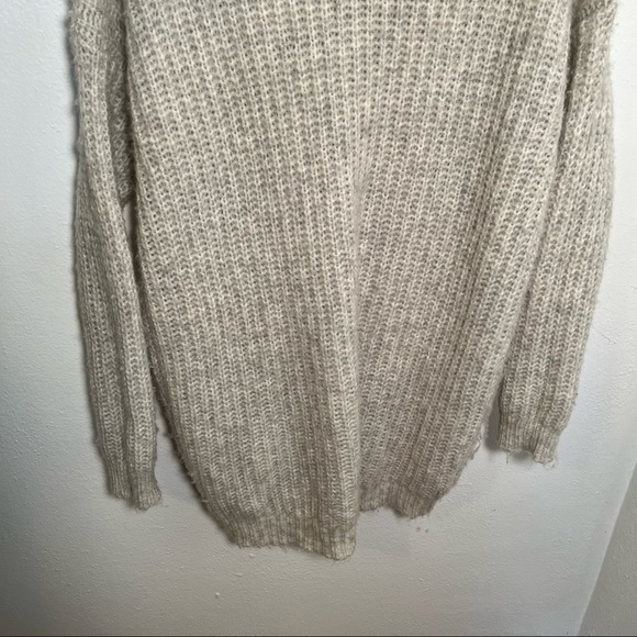Aerie Oversized Lace-Up Pullover Sweater Tunic - Picture 11 of 13